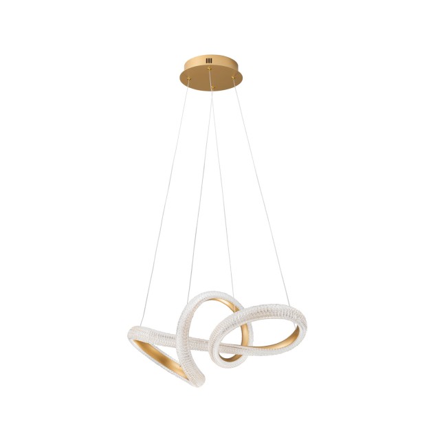 Brass Gold Aluminiun & Acrylic LED 42 Watt 230 Volt 3400Lm 3000K IP20 D: 75.5 H: 120 cm 9748157