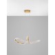 Brass Gold Aluminiun & Acrylic LED 42 Watt 230 Volt 3400Lm 3000K IP20 D: 75.5 H: 120 cm 9748157