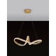 Brass Gold Aluminiun & Acrylic LED 42 Watt 230 Volt 3400Lm 3000K IP20 D: 75.5 H: 120 cm 9748157