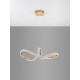 Brass Gold Aluminiun & Acrylic LED 42 Watt 230 Volt 3400Lm 3000K IP20 D: 75.5 H: 120 cm 9748157