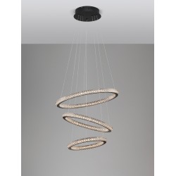 Κρεμαστό Φωτιστικό Οροφής LED Μαύρο Ginevra - 9748158 Nova Luce 