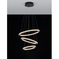 Κρεμαστό Φωτιστικό Οροφής LED Μαύρο Ginevra - 9748158 Nova Luce 