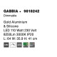 Gold Aluminium & Silicone LED 110 Watt 230 Volt 8250Lm 3000 IP20 L: 64 W: 35.9 H: 41 cm Dimmable 9818242