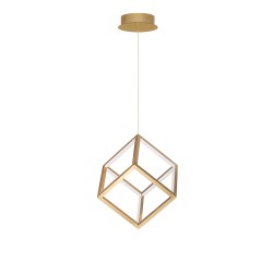 Gold Aluminium & Silicone LED 45 Watt 230 Volt 3375Lm 3000 IP20 L: 25 W: 25 H: 190 cm Dimmable 9818252