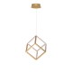 Gold Aluminium & Silicone LED 45 Watt 230 Volt 3375Lm 3000 IP20 L: 25 W: 25 H: 190 cm Dimmable 9818252