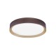 Coffee Brown Aluminium Matt White Acrylic Diffuser LED 47 Watt 230 Volt 3525Lm 3000 IP20 D: 55 H: 8.5 cm 9818451