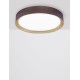 Coffee Brown Aluminium Matt White Acrylic Diffuser LED 47 Watt 230 Volt 3525Lm 3000 IP20 D: 55 H: 8.5 cm 9818451