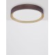 Coffee Brown Aluminium Matt White Acrylic Diffuser LED 47 Watt 230 Volt 3525Lm 3000 IP20 D: 55 H: 8.5 cm 9818451
