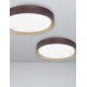 Coffee Brown Aluminium Matt White Acrylic Diffuser LED 47 Watt 230 Volt 3525Lm 3000 IP20 D: 55 H: 8.5 cm 9818451