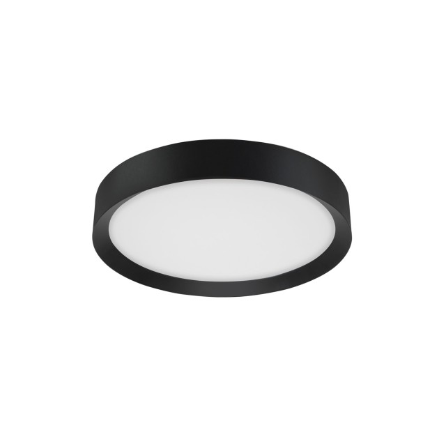 Sandy Black Aluminium Matt White Acrylic Diffuser LED 47 Watt 230 Volt 3525Lm 3000 IP20 D: 55 H: 8.5 cm 9818452
