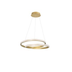 Dimmable Matt Gold Aluminium & Acrylic LED 25 Watt 230 Volt 1900Lm 3000 IP20 D1: 55 D2: 35 H: 120 cm 9818510