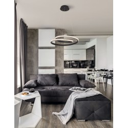 Dimmable Sandy Black Aluminium & Acrylic LED 25 Watt 230 Volt 1900Lm 3000 IP20 D1: 55 D2: 35 H: 120 cm 9818511