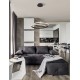 Dimmable Sandy Black Aluminium & Acrylic LED 25 Watt 230 Volt 1900Lm 3000 IP20 D1: 55 D2: 35 H: 120 cm 9818511