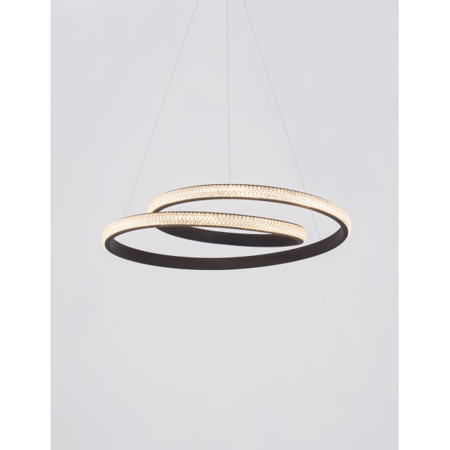 Dimmable Sandy Black Aluminium & Acrylic LED 25 Watt 230 Volt 1900Lm 3000 IP20 D1: 55 D2: 35 H: 120 cm 9818511