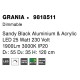 Dimmable Sandy Black Aluminium & Acrylic LED 25 Watt 230 Volt 1900Lm 3000 IP20 D1: 55 D2: 35 H: 120 cm 9818511