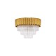 Gold Aluminum & Crystal (118 pcs) LED E14 6x5 Watt 230 Volt IP20 Bulb Excluded D: 50 H: 35.5 cm