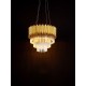 Gold Aluminum & Crystal (96 pcs) LED E14 5x5 Watt 230 Volt IP20 Bulb Excluded D: 39 H1: 35 H2: 120 cm Adjustable Height