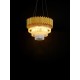 Gold Aluminum & Crystal (120 pcs)LED E14 6x5 Watt 230 VoltIP20 Bulb ExcludedD: 50 H1: 35 H2: 120 cm Adjustable Height