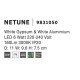 White Gypsum & White Alumimium LED 6 Watt 220-240 Volt 160Lm 3000 IP20 D: 11 W: 9.6 H: 7.5 cm 9831050