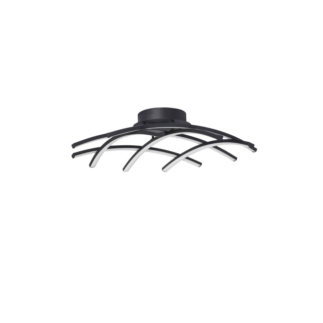 DimmableSandy Black Aluminium& AcrylicLED 36 Watt 230 Volt1800Lm 3000 IP20D : 59 W: 59 H: 15 cm 9848136
