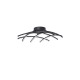 DimmableSandy Black Aluminium& AcrylicLED 36 Watt 230 Volt1800Lm 3000 IP20D : 59 W: 59 H: 15 cm 9848136