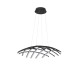 Dimmable Sandy Black Aluminium & Acrylic LED 83 Watt 230 Volt 4000Lm 3000 IP20 D : 81 W: 81 H: 150 cm 9848138