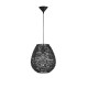 Black Paper Black Fabric Wire & Base LED LED E27 1x12 Watt 230 Volt IP20 Bulb Excluded D: 30.5 H1: 33 H2: 215 cm 9858713