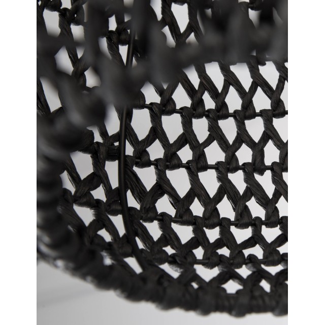 Black Paper Black Fabric Wire & Base LED LED E27 1x12 Watt 230 Volt IP20 Bulb Excluded D: 30.5 H1: 33 H2: 215 cm 9858713