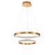 Antique Gold Brass Aluminium & Acrylic LED 60 Watt 230 Volt 3113Lm 3000 IP20 D: 60 H: 120 cm 9862852