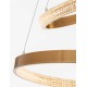 Antique Gold Brass Aluminium & Acrylic LED 60 Watt 230 Volt 3113Lm 3000 IP20 D: 60 H: 120 cm 9862852