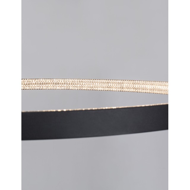 Dimmable Sandy Black Aluminium & Acrylic LED 60 Watt 230 Volt 4030Lm 3000 IP20 D: 110 H1: 4 H 2: 120 cm 9865110