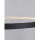 Dimmable Sandy Black Aluminium & Acrylic LED 60 Watt 230 Volt 4030Lm 3000 IP20 D: 110 H1: 4 H 2: 120 cm 9865110