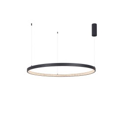 Dimmable Sandy Black Aluminium & Acrylic LED 60 Watt 230 Volt 4030Lm 3000 IP20 D: 110 H1: 4 H 2: 120 cm 9865110