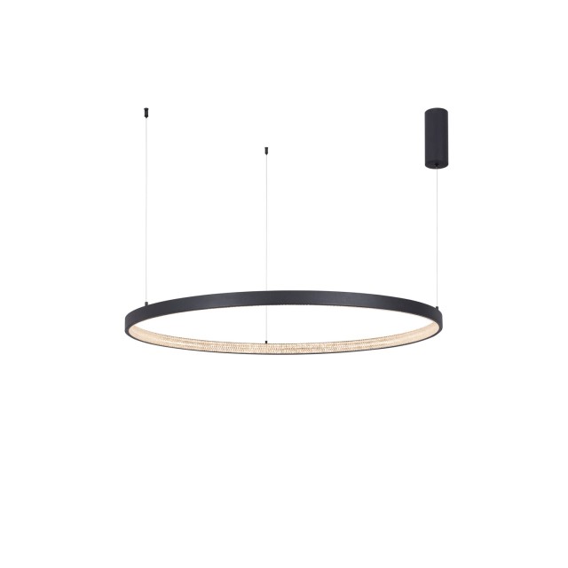 Dimmable Sandy Black Aluminium & Acrylic LED 60 Watt 230 Volt 4030Lm 3000 IP20 D: 110 H1: 4 H 2: 120 cm 9865110