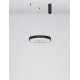 Dimmable Sandy Black Aluminium & Acrylic LED 25 Watt 230 Volt 1800Lm 3000 IP20 40 D: 40 H1: 4 H2: 120 cm 9865140