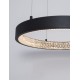Dimmable Sandy Black Aluminium & Acrylic LED 25 Watt 230 Volt 1800Lm 3000 IP20 40 D: 40 H1: 4 H2: 120 cm 9865140