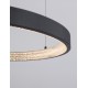 Dimmable Sandy Black Aluminium & Acrylic LED 37 Watt 230 Volt 2264Lm 3000 IP20 D: 60 H1: 4 H 2: 120 cm 9865160