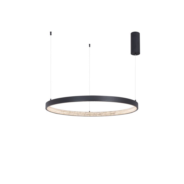 Dimmable Sandy Black Aluminium & Acrylic LED 50 Watt 230 Volt 2727Lm 3000 IP20 D: 80 H1: 4 H 2: 120 cm 9865180