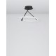 Sandy Black Aluminium & Acrylic LED 21 Watt 230 Volt 1900Lm 3000 IP20 D: 38 W: 38 H: 37 cm 9892162