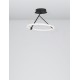 Sandy Black Aluminium & Acrylic LED 21 Watt 230 Volt 1900Lm 3000 IP20 D: 38 W: 38 H: 37 cm 9892162