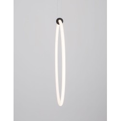 Κρεμαστό Φωτιστικό Οροφής GIRDINO 9892163 LED 30W Μαύρο Nova Luce