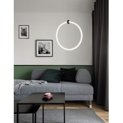 Sandy Black Aluminium & Acrylic LED 21 Watt 230 Volt 1900Lm 3000 IP20 D: 38 W: 19 H: 120 cm 9892164