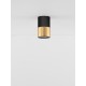 Sandy Black & Gold Aluminium LED GU10 1x10 Watt IP20 230 Volt Bulb Excluded D: 6 H: 10 cm