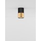 Sandy Black & Gold Aluminium LED GU10 1x10 Watt IP20 230 Volt Bulb Excluded D: 6 H: 10 cm
