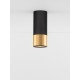 Sandy Black & Gold Aluminium LED GU10 1x10 Watt IP20 230 Volt Bulb Excluded D: 6 H: 15 cm