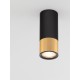 Sandy Black & Gold Aluminium LED GU10 1x10 Watt IP20 230 Volt Bulb Excluded D: 6 H: 15 cm
