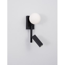Φωτιστικό Τοίχου Joline Metal & Αλουμίνιο Μαύρο LED G9 9919530 Nova Luce