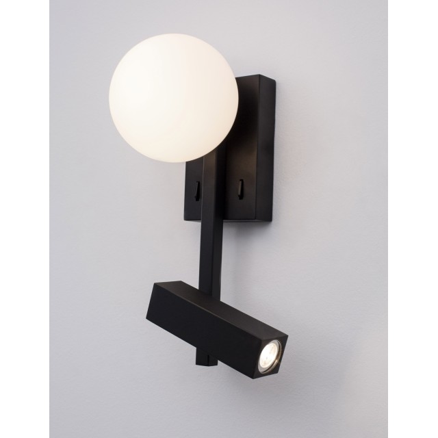 Φωτιστικό Τοίχου Joline Metal & Αλουμίνιο Μαύρο LED G9 9919530 Nova Luce