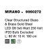 Clear Structured Glass & Brass Gold LED G9 3x5 Watt 230 Volt IP20 Bulb Excluded L: 80 W: 10 H: 180 cm 9960272