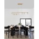 Clear Structured Glass & Brass Gold LED G9 5x5 Watt 230 Volt IP20 Bulb Excluded L: 113 W: 10 H: 180 cm 9960273